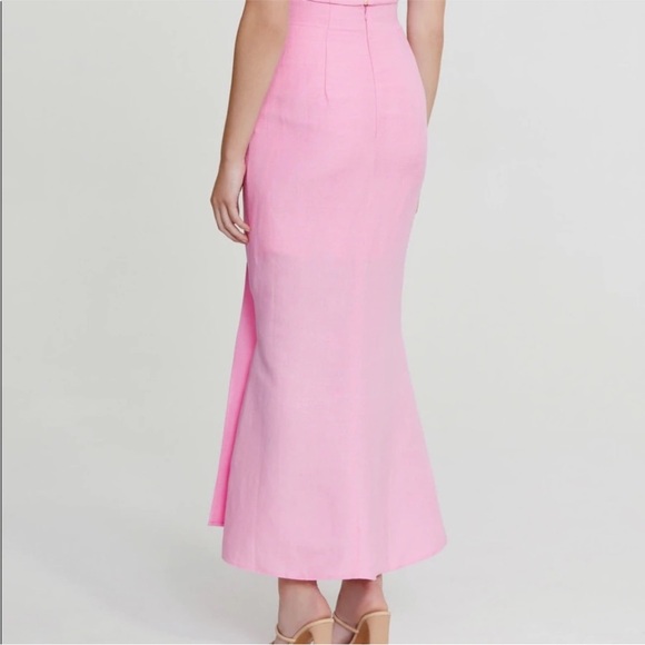 New Significant Other Camilla Linen Blend Midi Skirt size 2 - Picture 4 of 13